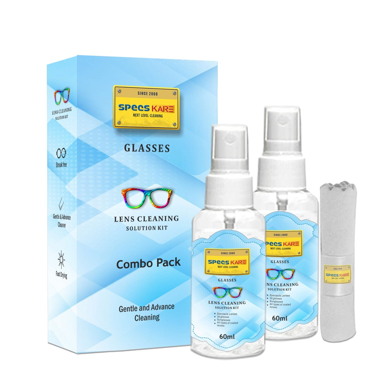 Lens Cleaning Solution Kit (2 x 50 ml Pack)