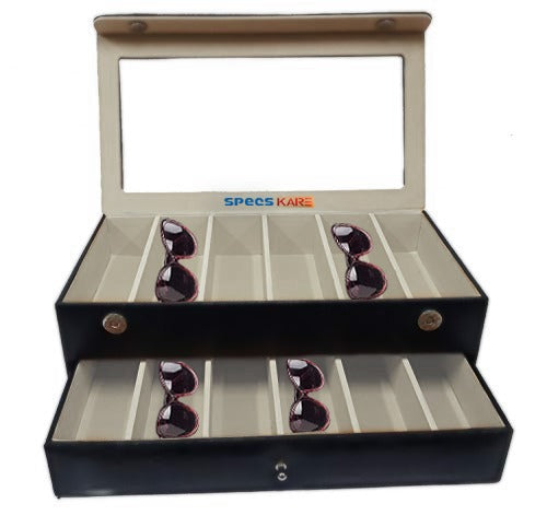 Eyewear & Sunglasses Double Storage Box Organizer